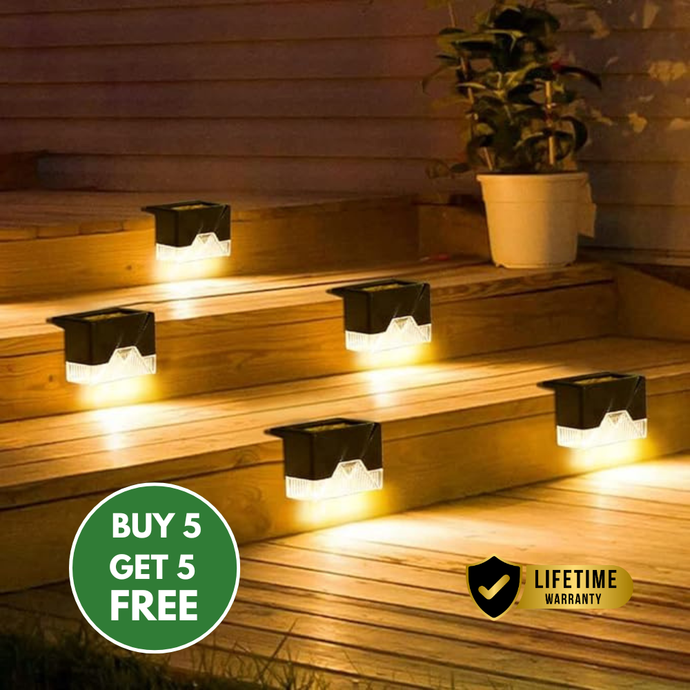 Self-adhesive multi-season solar lights