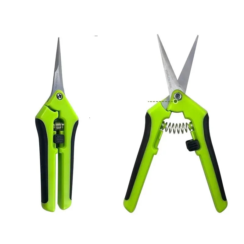 Garden shears with straight bend, hand pruning shears