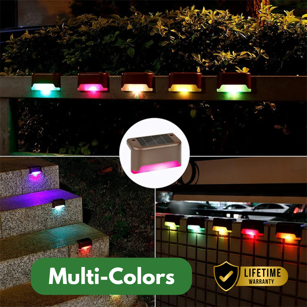 Self-adhesive multi-season solar lights