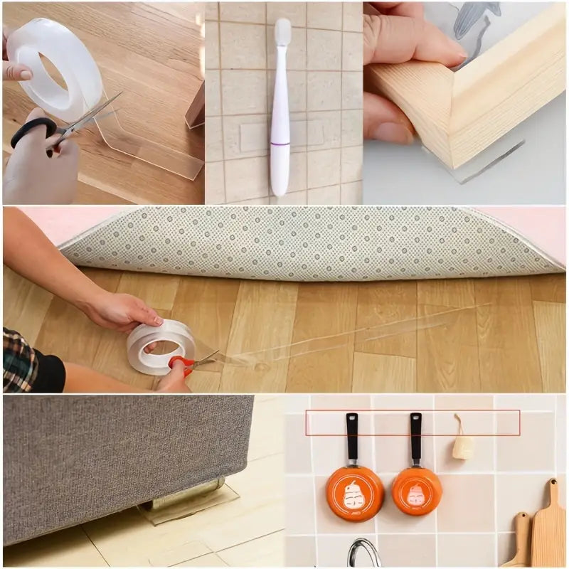 NanoGrip – Double-Sided Reusable Nano Adhesive Tape