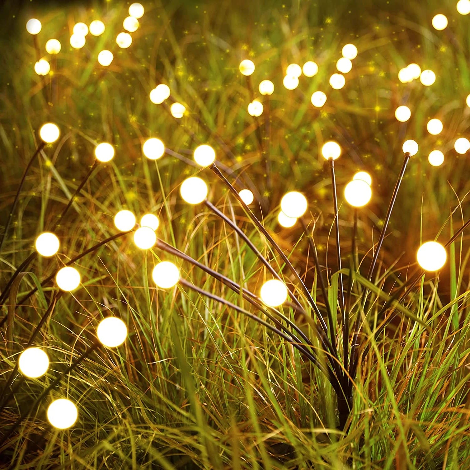 Fireflies solar lamps to plant